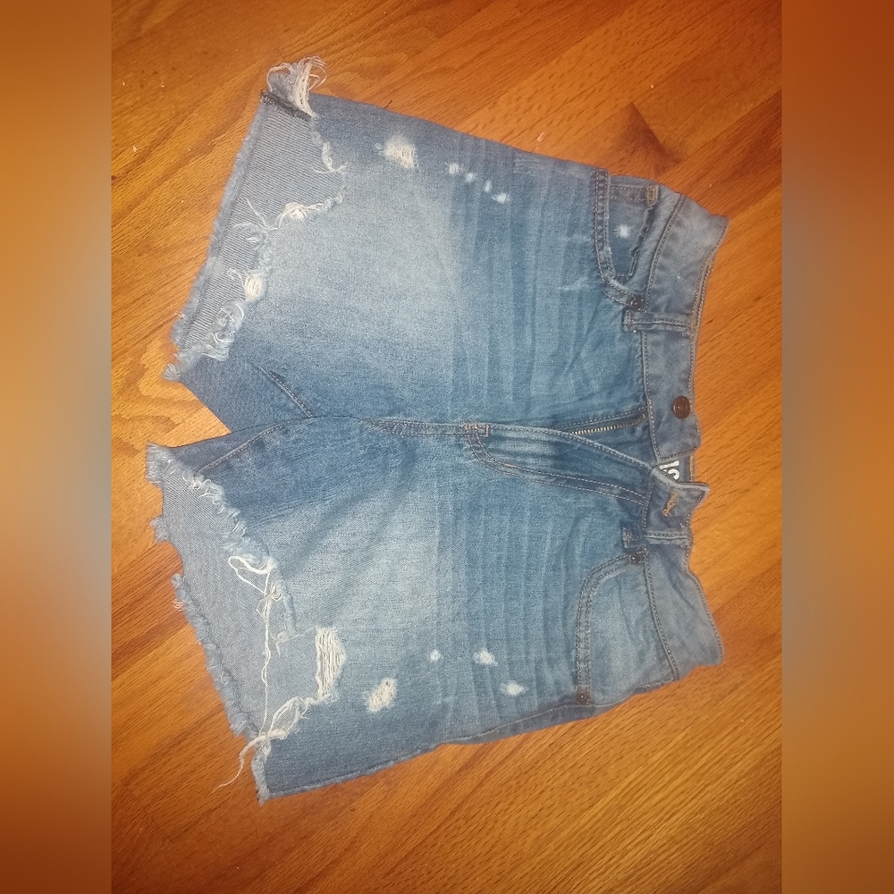 Distressed Jean Shorts